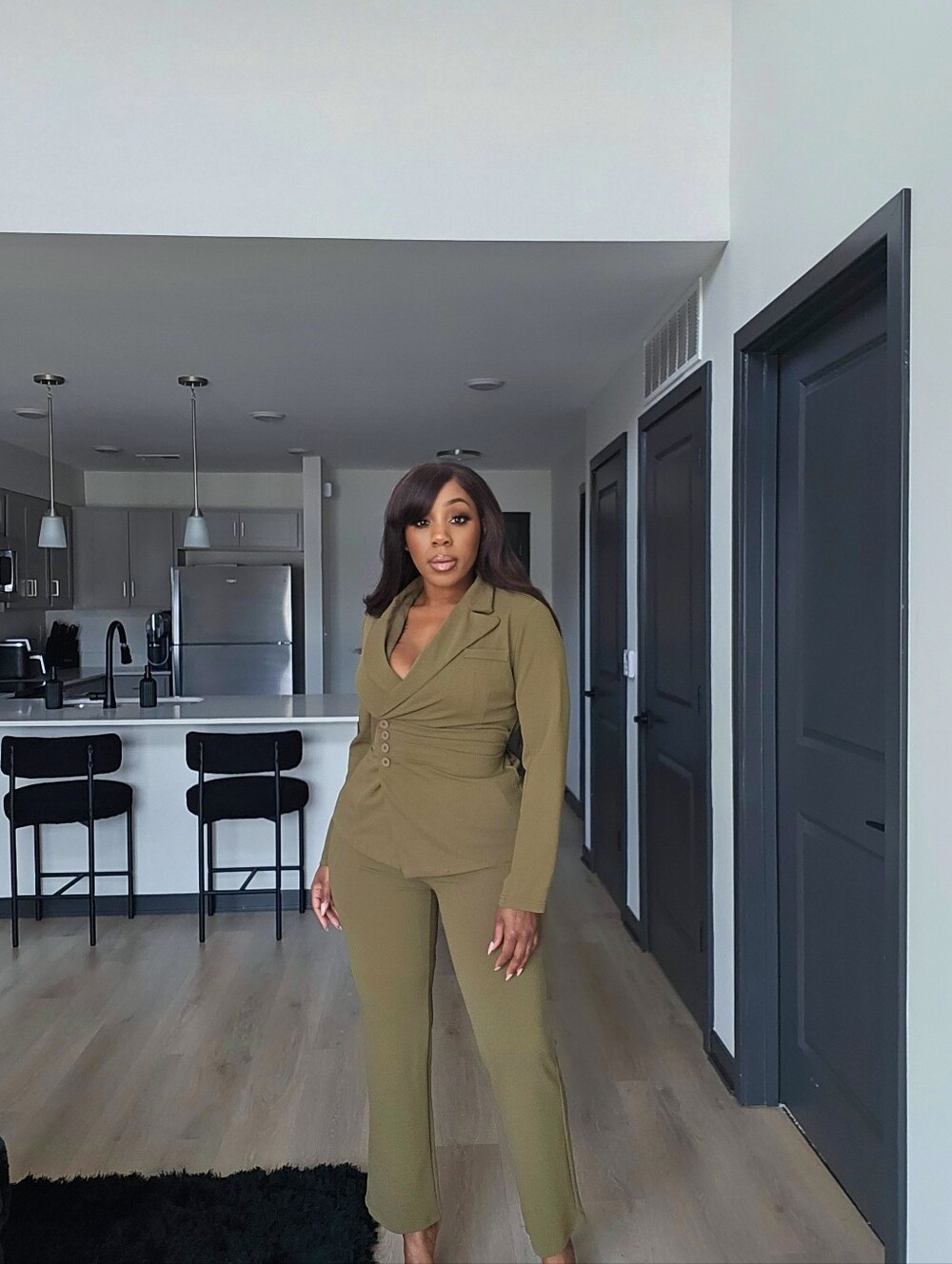 Green Pantsuit